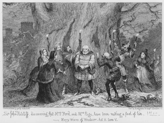 Sir John Falstaff Discovering that Mrs Ford and Mrs Page Have Been Making a Fool of Him